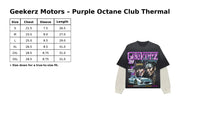 GEEKERZ MOTORS – PURPLE OCTANE CLUB | THERMAL TEE | Geekerz