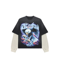 GEEKED – FAITH IN THE FIRE EAGLE | THERMAL TEE | Geekerz